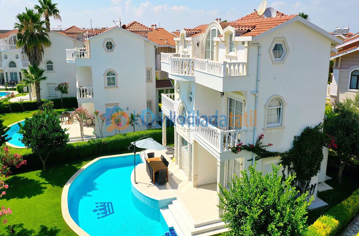 Serik Belek�te Plaja Yakın Geniş Aileler İçin Uygun Özel Havuzlu Villa